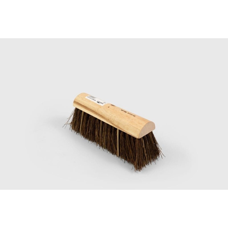 Hill Brush Yard/Garden Broom – Plain Stock, Extra Stiff Cane/Bassine – 10