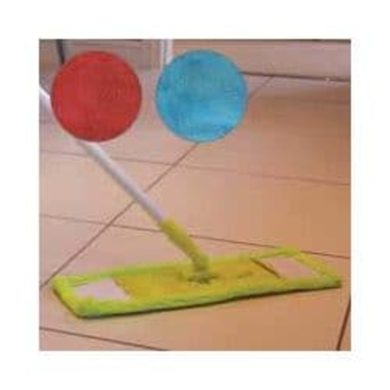 JVL Flat Microfibre Mop And Handle – Assorted Colours