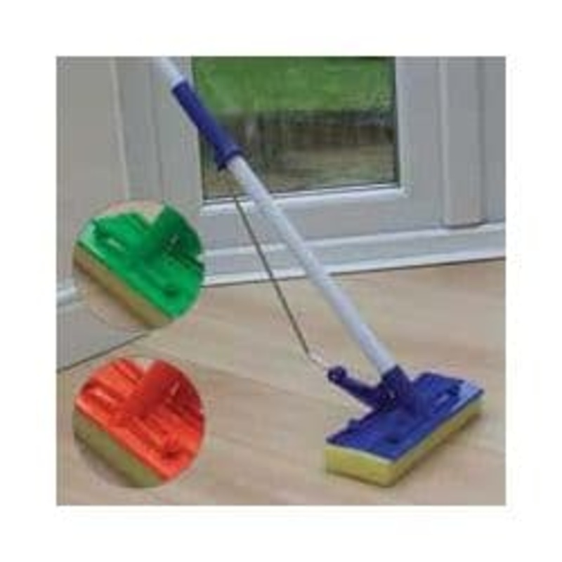 JVL Flat Sponge Mop And Handle – Assorted Colours