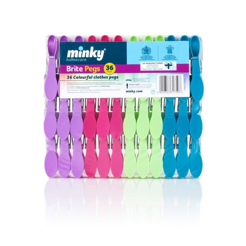 Minky Brite Pegs – Pack 36