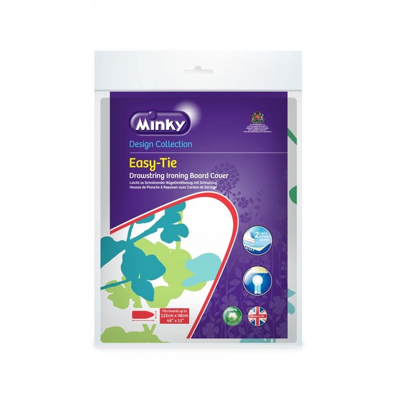 Minky Drawstring (Easytie) Ironing Board Cover – 122 x 38cm