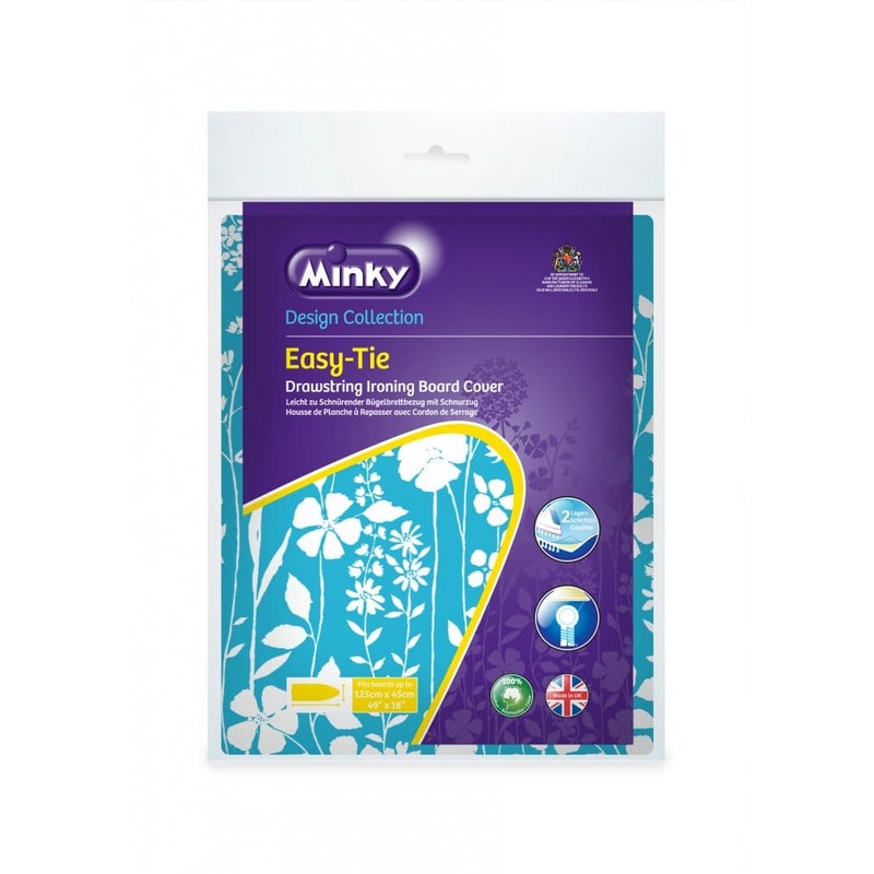 Minky Drawstring (Easytie) Ironing Board Cover – 125 x 45cm