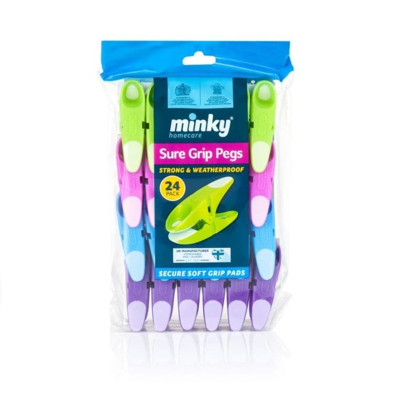 Minky Sure Grip Pegs – Pack 24
