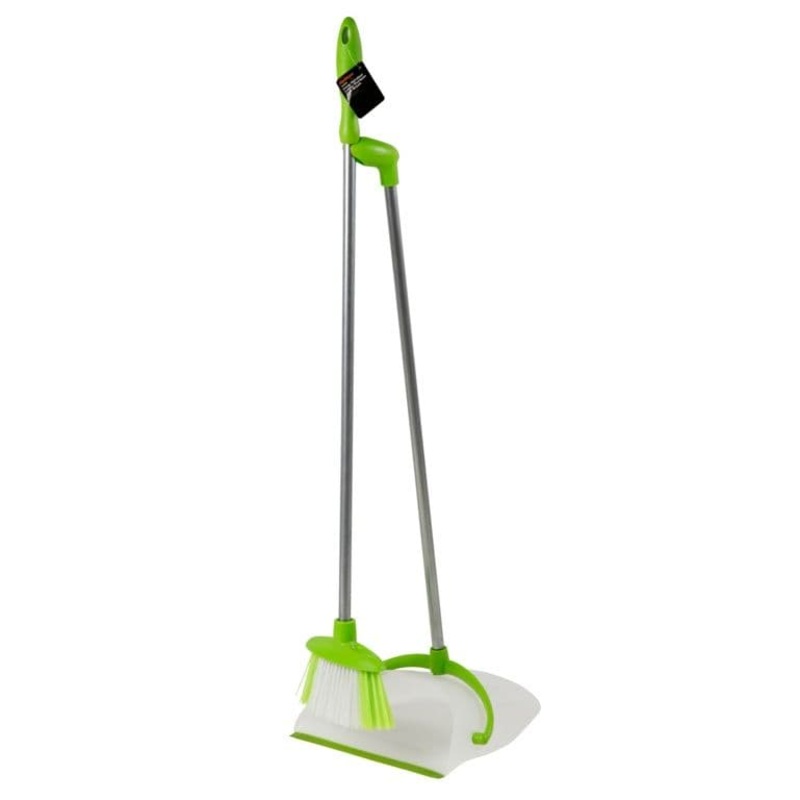 SupaHome Long Handled Lobby Dustpan & Brush