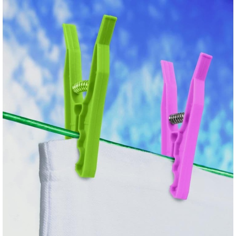 SupaHome Plastic Clothes Pegs – 88mm Pack of 24