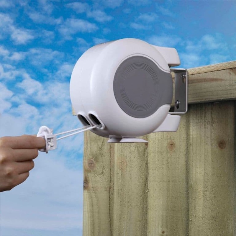 SupaHome Retractable Clothes Line – 30m – Double Line Reel
