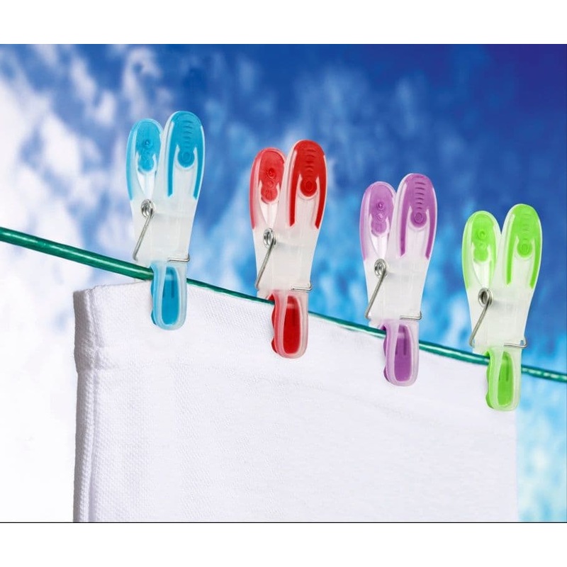 SupaHome Soft Grip Plastic Clothes Pegs – Pack 20