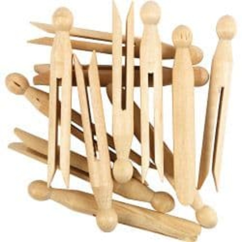 SupaHome Wooden Dolly Peg – Pack of 24