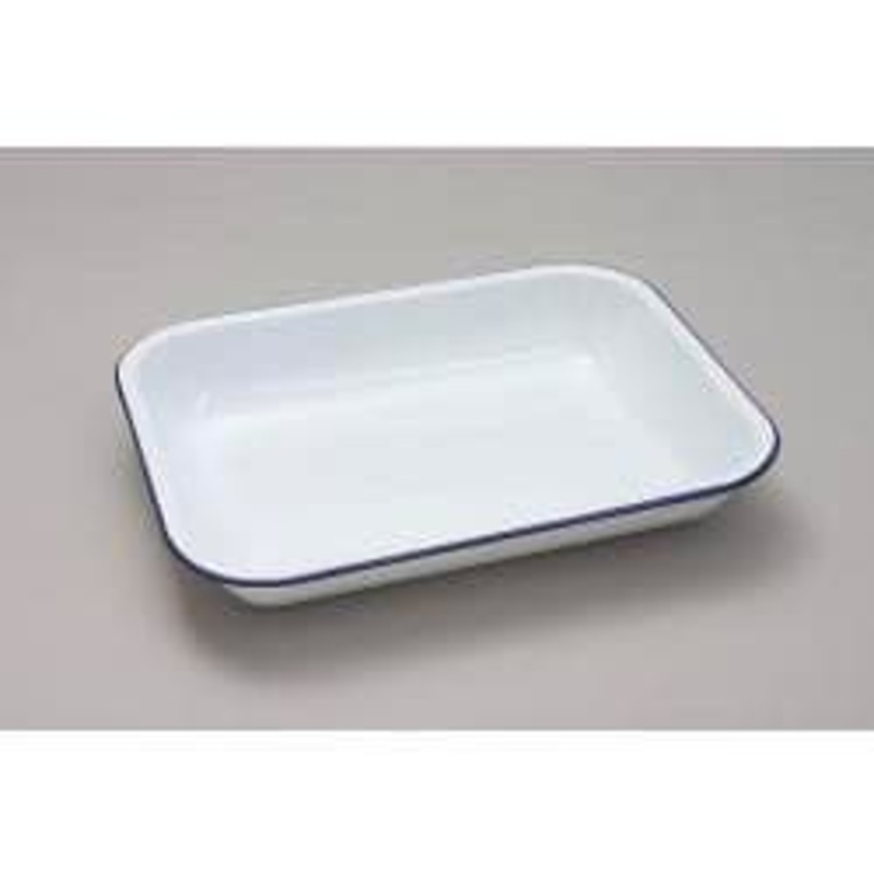 Falcon Enamel Bakepan – Traditional White – 34cm x 28cm x 5cm