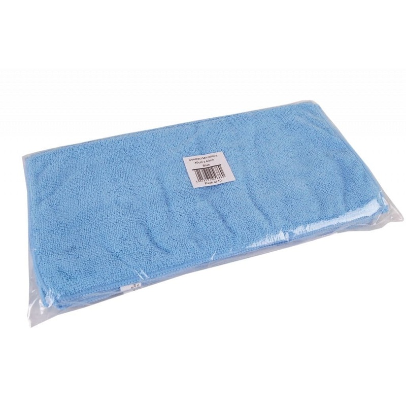 Robert Scott Contract Microfibre Cloth Pack 10 – Blue