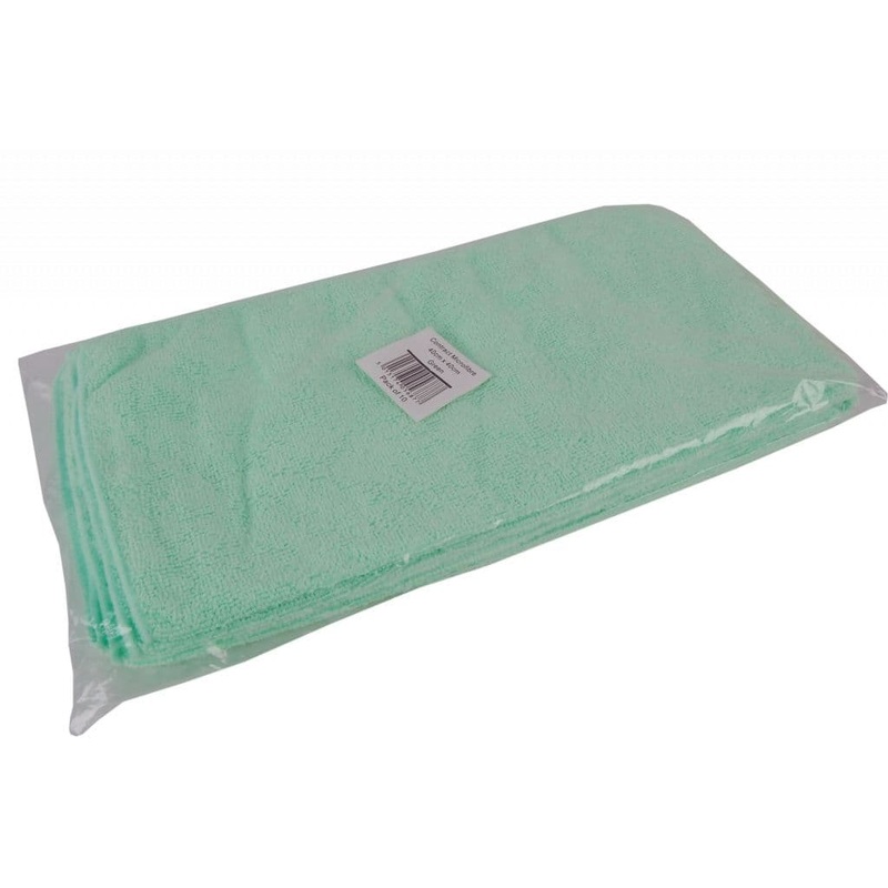 Robert Scott Contract Microfibre Cloth Pack 10 – Green