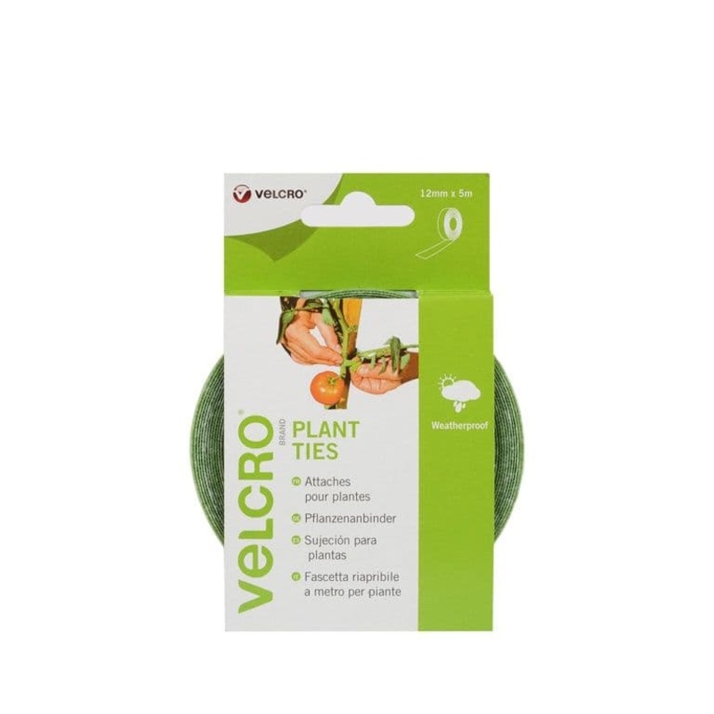 VELCRO Brand Green Plant Ties – 12mm x 5m