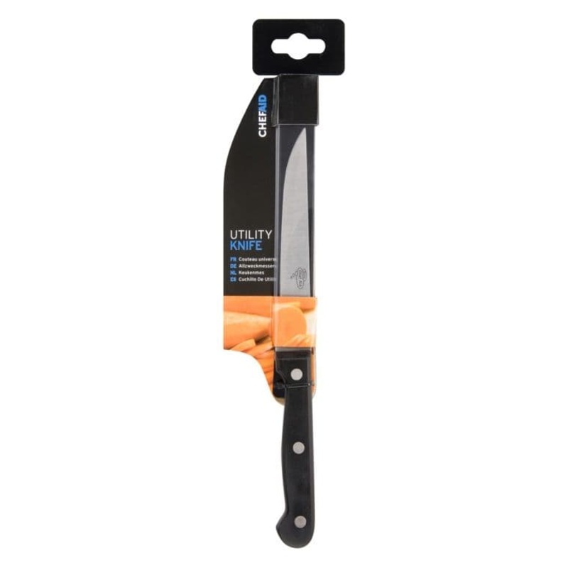 Chef Aid Utility Knife – Black Handle