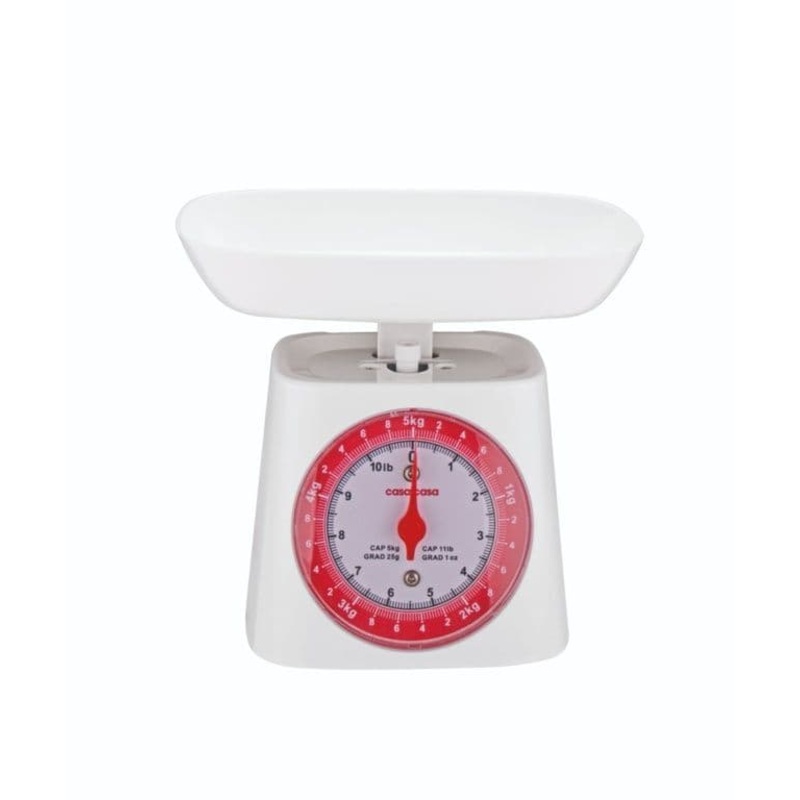 Casa & Casa Classic Mechanical Kitchen Scale – White