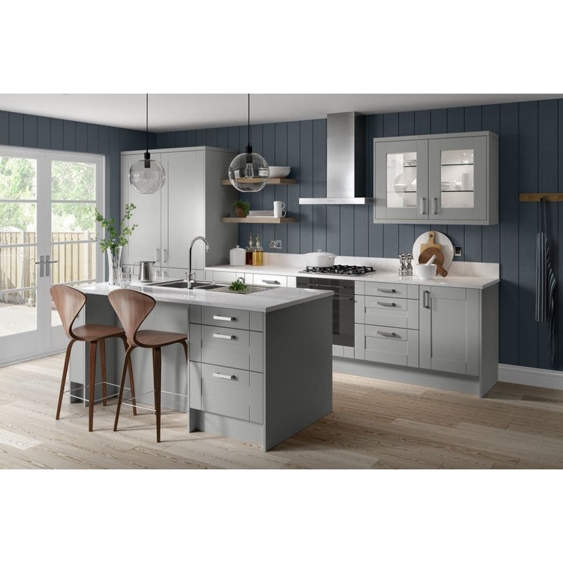 Gower Rapide+ Verona Grey Cooker Hood Unit – 600mm