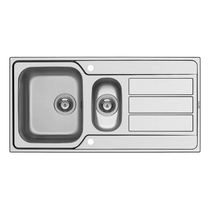 Pyramis Athena Stainless Steel 1.5 Bowl Inset Sink – 1000 x 500mm