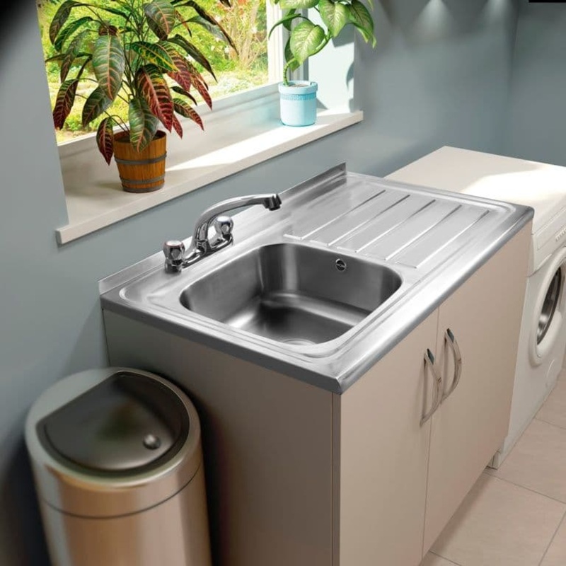 SupaPlumb 2 Tap Sit on Sink – Right Hand Drainer