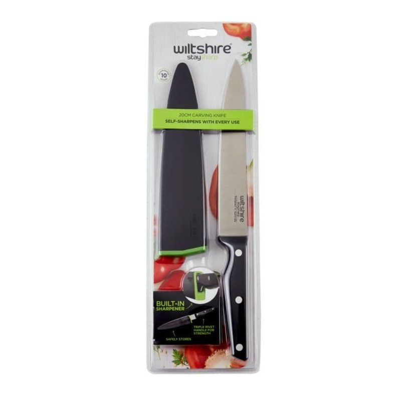 Wiltshire Staysharp Triple Rivet Carving Knife 20cm