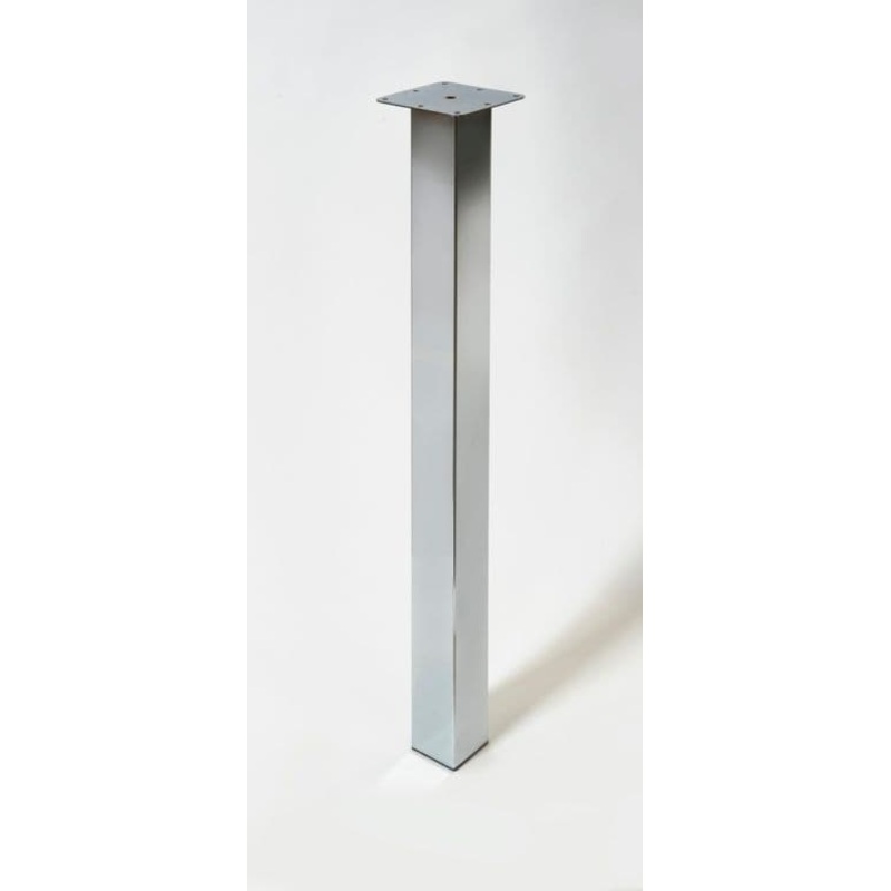 Rothley Square Worktop Leg – Chrome 870mm