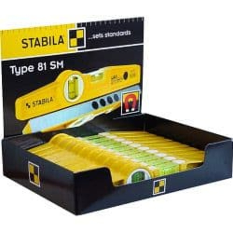 Stabila Magnetic Spirit Level Type 81S REM – 25cm