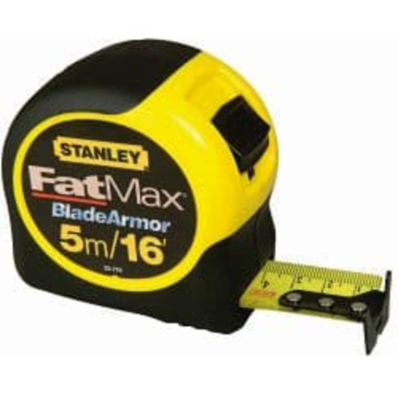 Stanley FatMax Blade Armor Metric/Imperial Tape – Length: 5m (16ft) x Width: 32mm