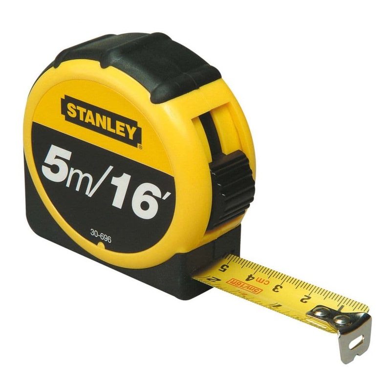 Stanley Measuring Metric/Imperial Tape – Length: 5m (16ft) x Width: 19mm