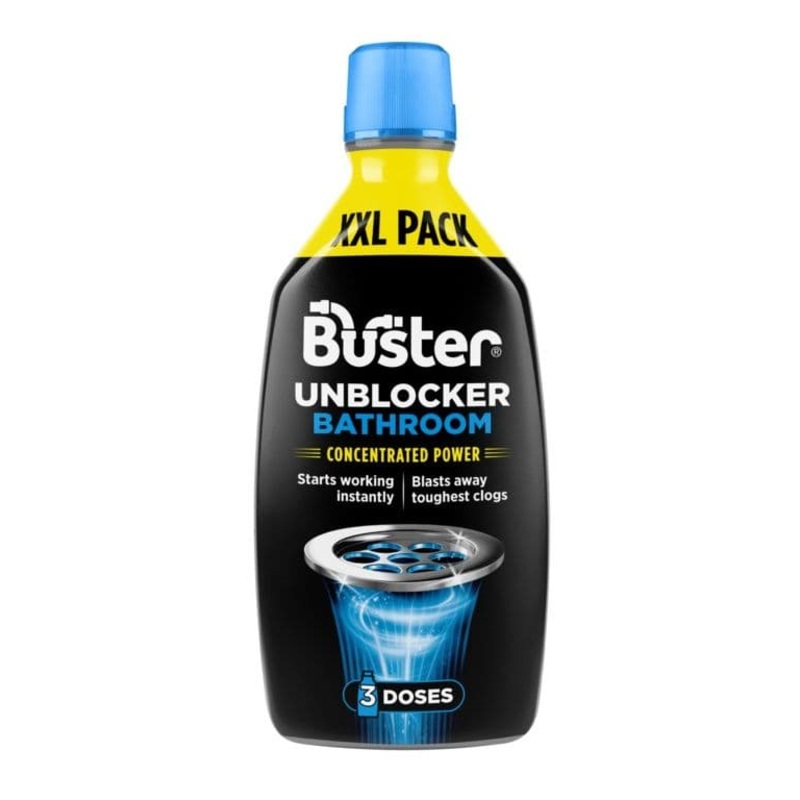 Buster Bathroom Plughole Unblocker 3 Dose – 900ml