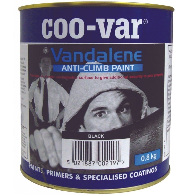 Coo-Var Vandalene Anti-Climb Paint – Black – 4.0kg