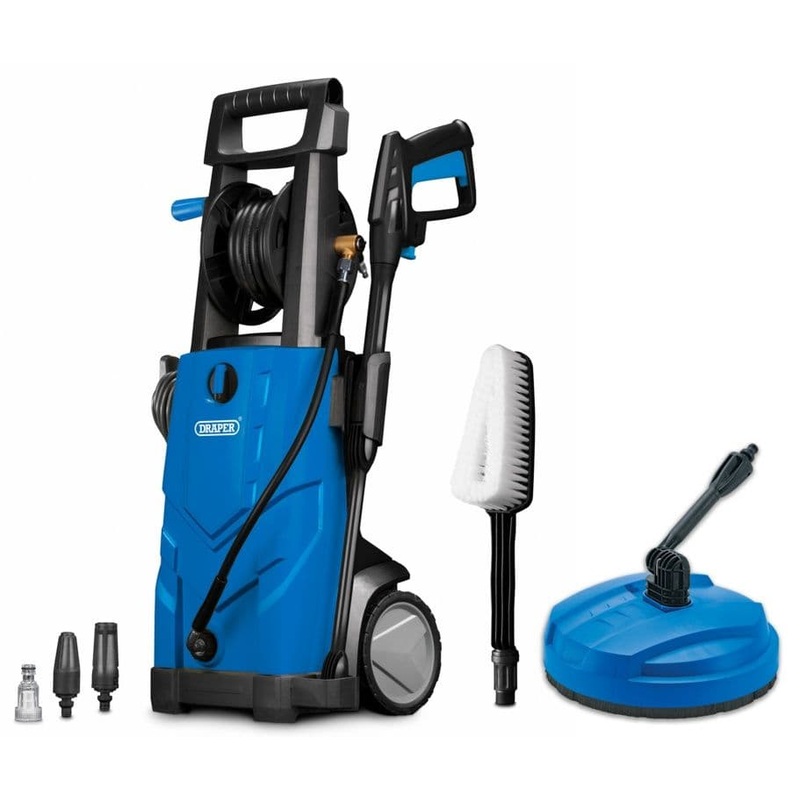 Draper Pressure Washer + Patio Clean – 165 Bar