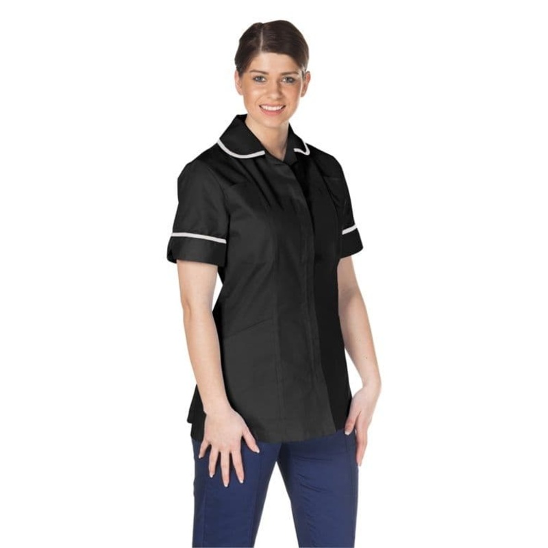 Pr Fabrics Ladies Black Tunic With White Trim – 14
