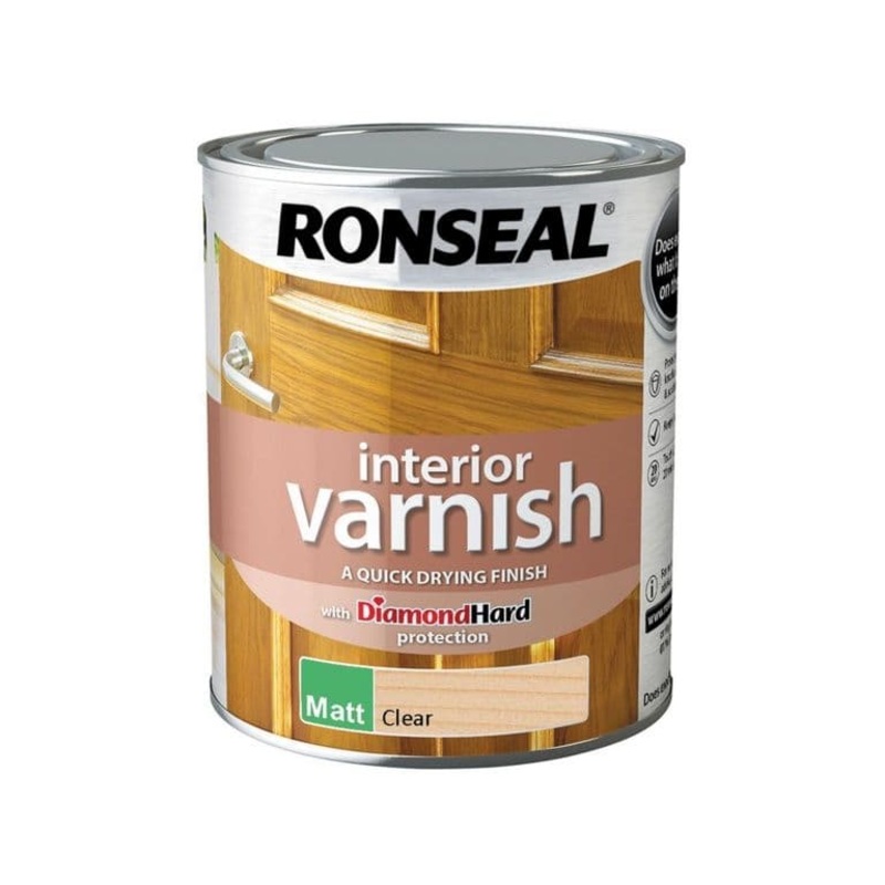 Ronseal Interior Varnish Matt 750ml – Clear