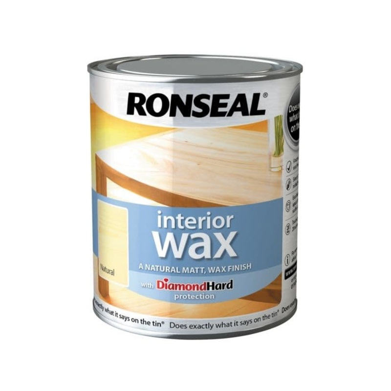 Ronseal Interior Wax Matt 750ml – Natural