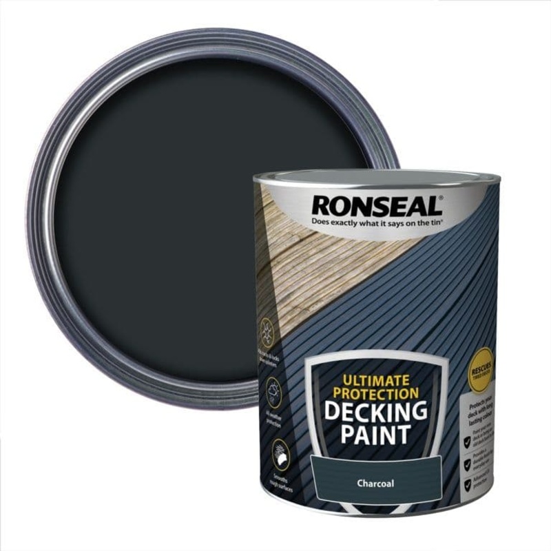 Ronseal Ultimate Protection Decking Paint 5L – Charcoal