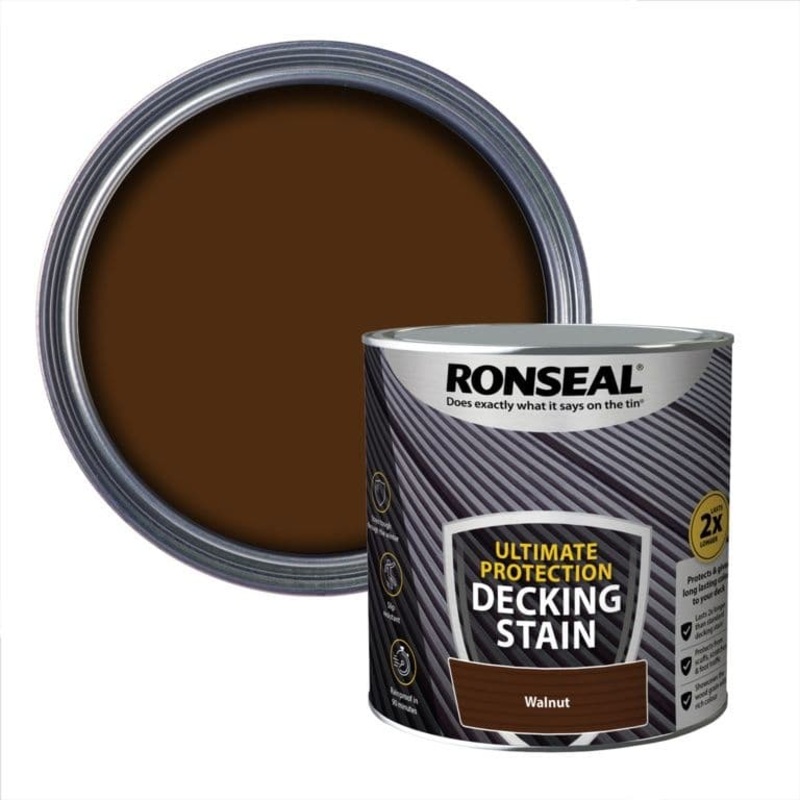 Ronseal Ultimate Protection Decking Stain 2.5L – Walnut