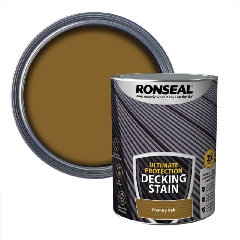 Ronseal Ultimate Protection Decking Stain 5L – Country Oak