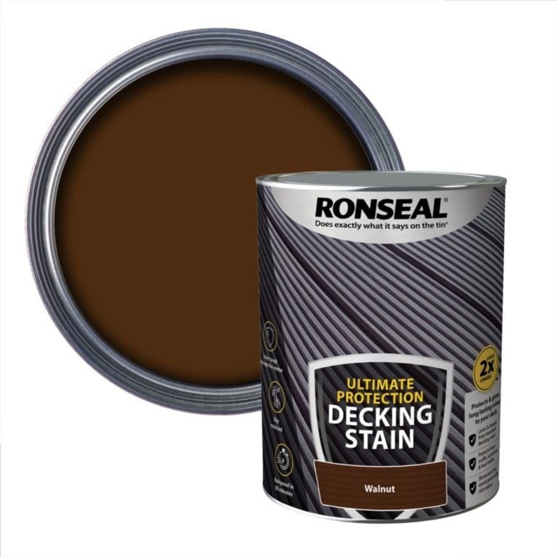 Ronseal Ultimate Protection Decking Stain 5L – Walnut