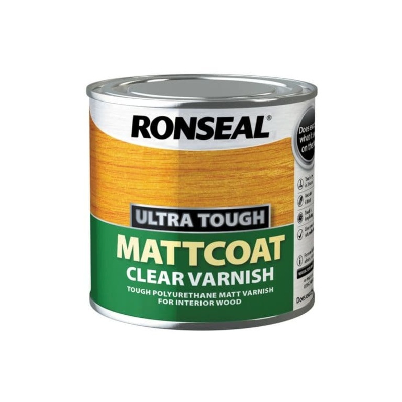 Ronseal Ultra Tough Varnish Matt Coat – 250ml
