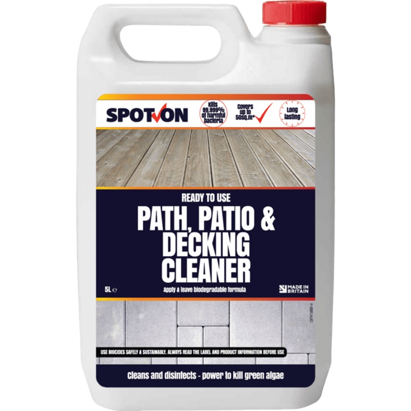 Spot On Path, Patio & Decking Cleaner RTU – 5L