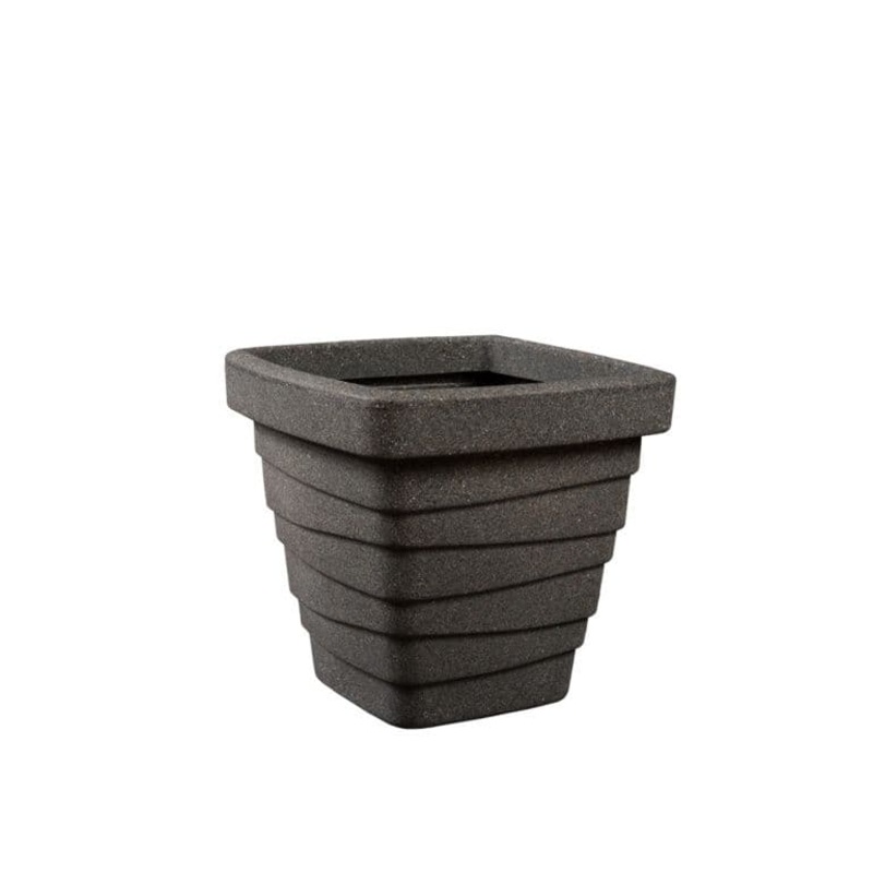 Strata Square Value Trojan Planter – 34cm Ash