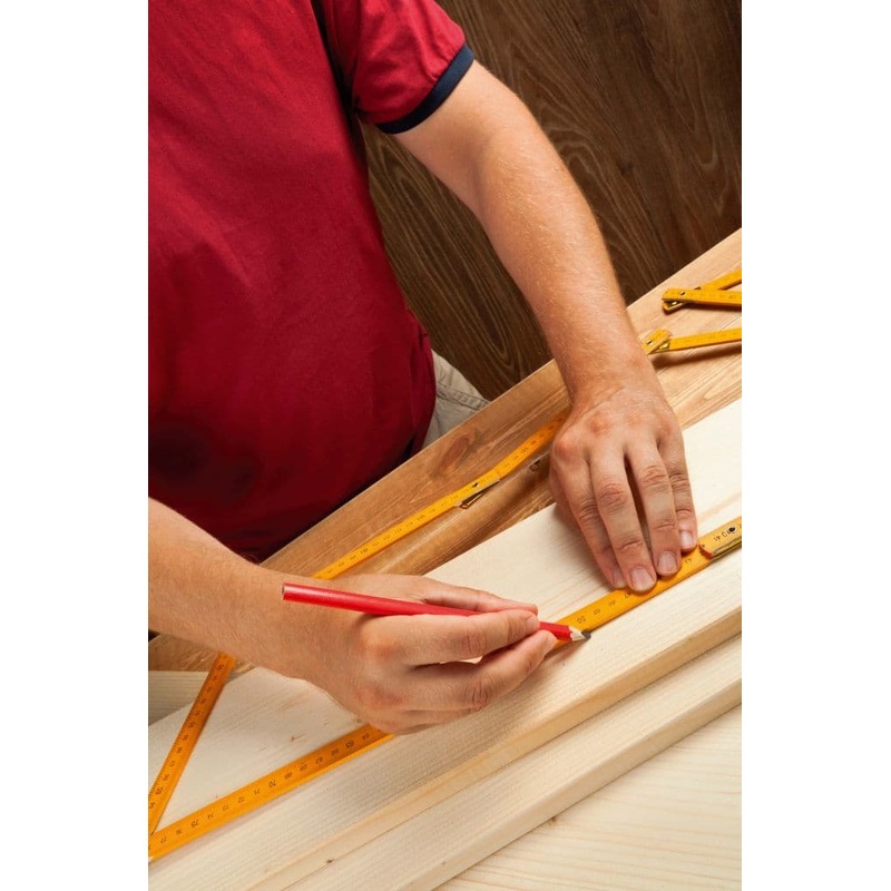 SupaTool Carpenters Pencils and Sharpener Set – 5 Piece Set