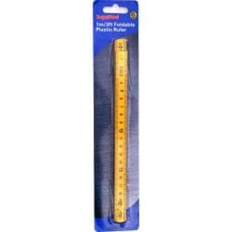 SupaTool Plastic Folding Rule – 1m