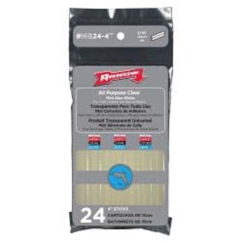 Arrow All Purpose Mini Glue Sticks (24) – 102mm
