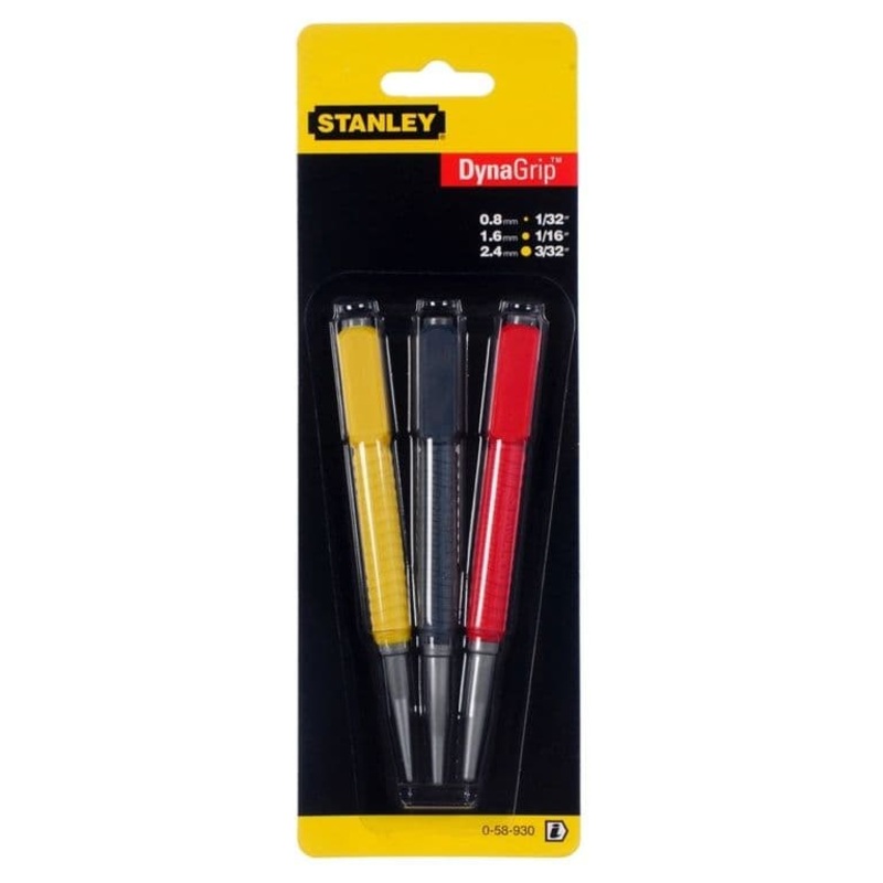 Stanley Dynagrip Nail Set – 3 Piece