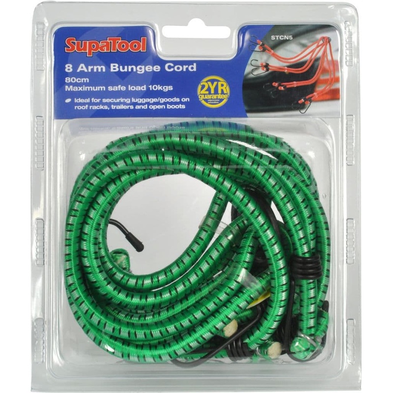 SupaTool 8 Arm Bungee Cord – 80cm