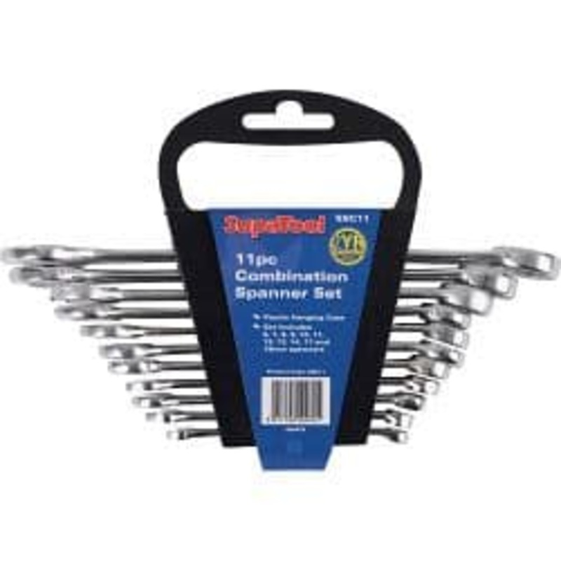 SupaTool Chrome Combination Spanner Set – 11 Piece