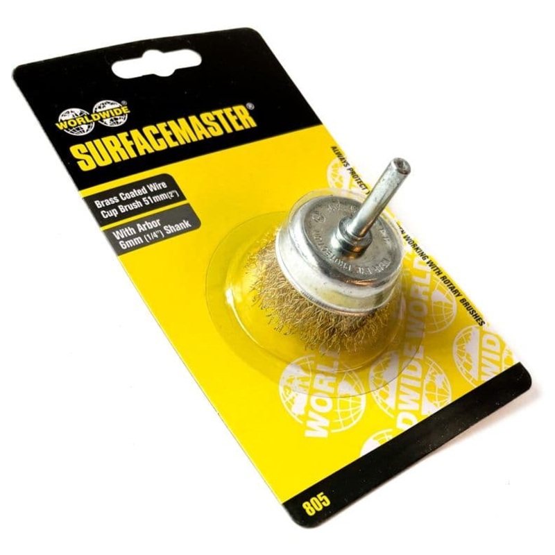 Surfacemaster Brass Wire Cup Brush (x 6mm) – 51mm(2)
