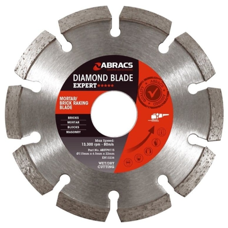 Abracs Brick Raking Blade – 115 x 7 x 22mm