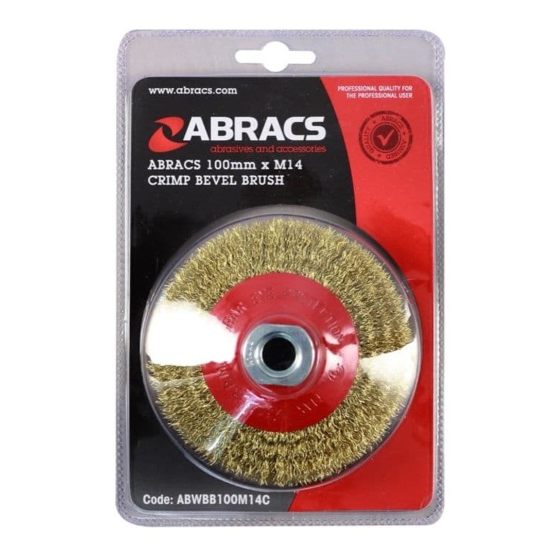 Abracs Crimp Bevel Brush – 100mm x M14
