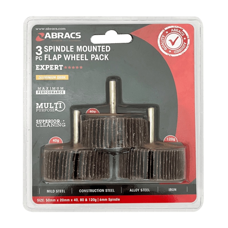 Abracs Flap Wheel – 50mm Pack 3
