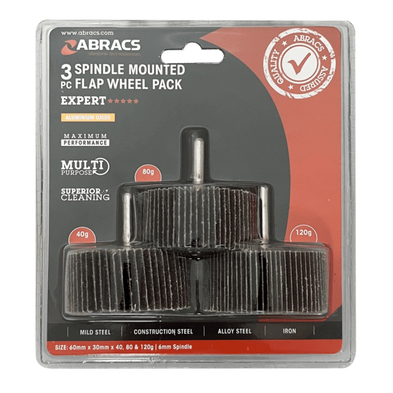 Abracs Flap Wheel – 60mm Pack 3
